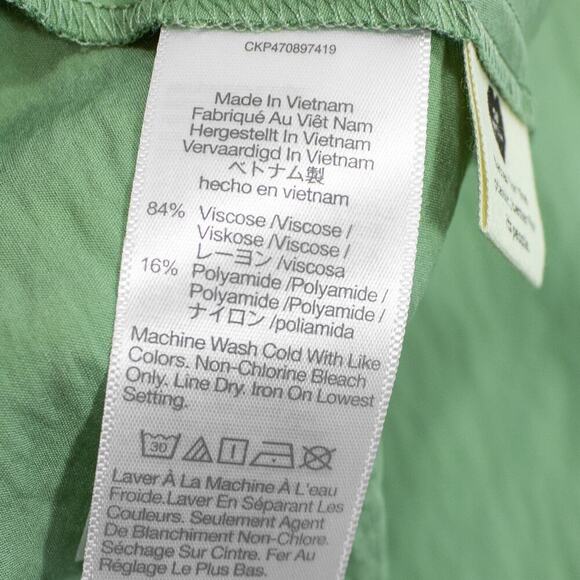 Madewell Green Cami Sleeveless Sweetheart A Line Slip Midi Dress Women Size 8 - Picture 11 of 11